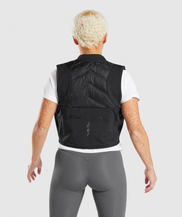 Damske Vesty Gymshark Speed Gilet Čierne | OR5934017